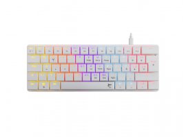 Tipkovnica WHITE SHARK Nagamaki, GK-006212, mehanička, žična, RGB, bijela (GK-006212)