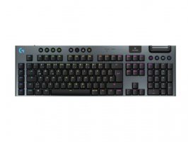 Tipkovnica LOGITECH G915 X LIGHTSPEED, gaming, mehanička, bežična, RGB, UK, crna (920-012698)