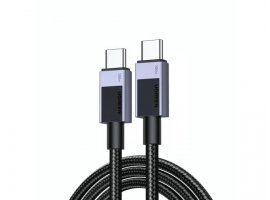 Kabel UGREEN USB-C (m) 2.0 na USB-C (m) 2.0, 100W, 5A, PD 3.0, do 480 Mbps, pleteni, 0.5m, crni