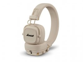 Bluetooth slušalice MARSHALL Major V, On-Ear naglavne, do 100h reprodukcije, krem