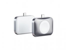 Bežični punjač SATECHI USB-C 2 in 1 Wireless charging dock, za Apple watch and Airpods, srebrni (ST-UC2WCDM)