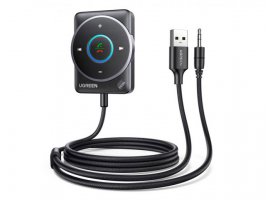 Audio adapter 3.5 mm(m) na USB-A(m)+ Bluetooth UGREEN, za auto, do 10m dometa, do 2 uređaja, crni
