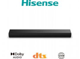 Soundbar HISENSE HS1000 HSN, 2.0 CH 120W, Dolby Audio, DTS:X, BT/HDMI/USB/Optički, crni
