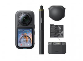 Akcijska kamera INSTA360 X6 Essentials Bundle Midnight Black (CINSABXA(X603))