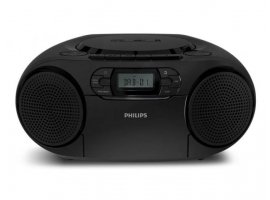 Radio CD prijemnik PHILIPS SoundMachine, 3W, DAB+/FM/BT/USB/Kazetofon, crni (TAZ2500)