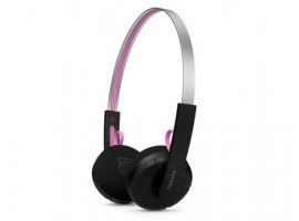 Bluetooth slušalice PHILIPS Ringo Duo Retro, On-Ear, BT/USB-C, do 26h reprodukcije, crne (TAMS1BK)