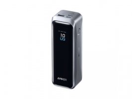 Prijenosna baterija ANKER Prime Powerbank, 20000mAh/ 220W, 2x USB-C, 1x USB-A, LCD, siva