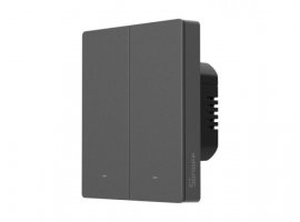 Zidni prekidač SONOFF M5-2C-80M, 2-kanalni, Wi-Fi/Matter, tamno sivi